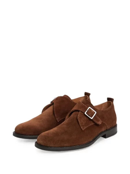 Pantofi monk Hackett London cu cataramă maro