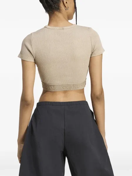 Тениска Adidas бродирана виолетово