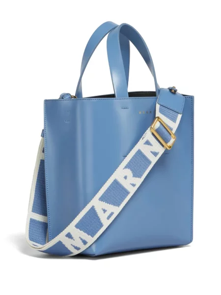Geantă shopper Marni albastru