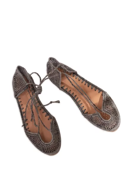 Pantofi cu toc Slo_hand_made fără toc gri