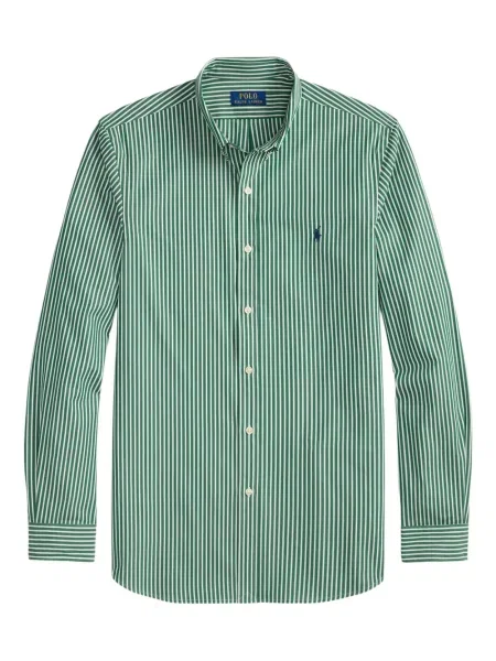 Ριγέ polo Polo Ralph Lauren με κουκούλα με αυτόγραφο λευκό