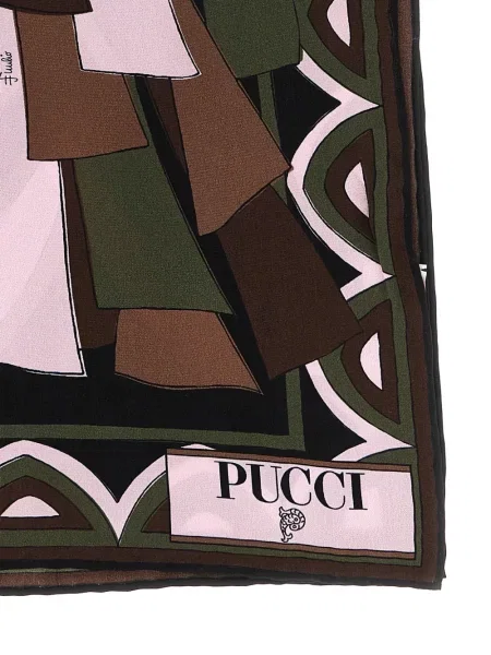 Fular Pucci cu imagine negru