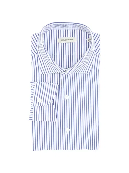 Pruhované pruhované košile Guglielminotti bílé