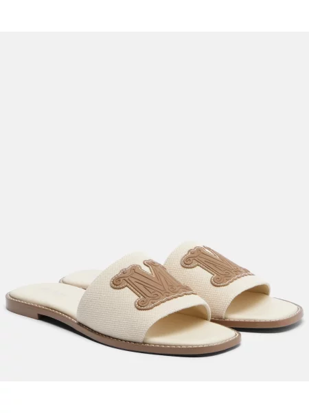 Platno natikače Max Mara Beachwear smeđa