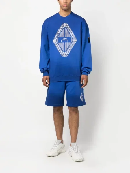 Bluza A-cold-wall* z nadrukiem gradientowa niebieska