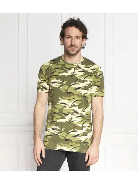 GUESS Tricou ELEAZAR verde