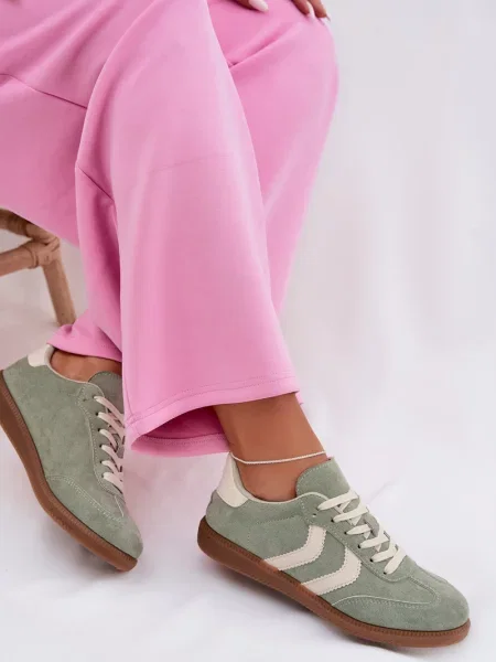 Teniși Evento din piele verde