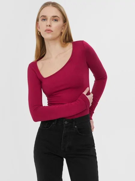 Лонгслів FASHIONISTA бамбук бордовий