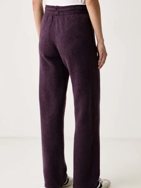 Adidas Originals pantaloni de trening pentru femei cu amestec de lână Essentials violet