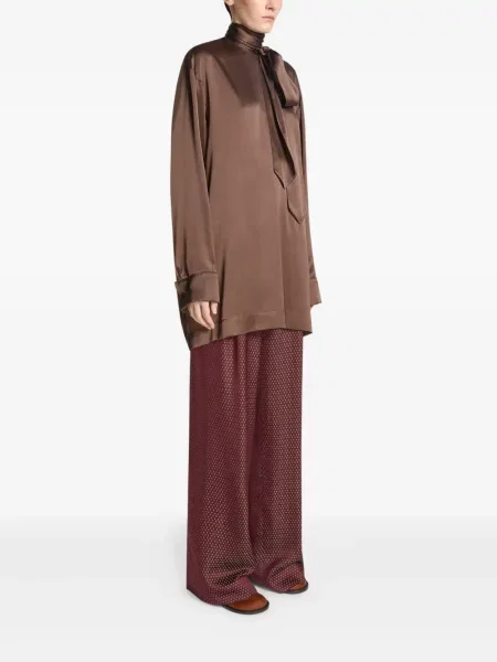 Bluzka Dries Van Noten brązowa