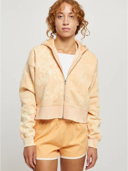 Geacă Urban Classics cu glugă portocaliu