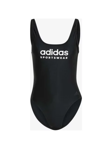 Strój kąpielowy adidas Sportswear U-Back czysta czerń biały