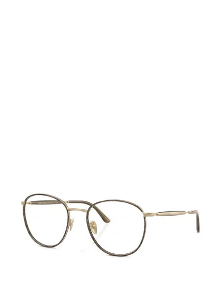Ochelari de soare rotunzi Giorgio Armani maro