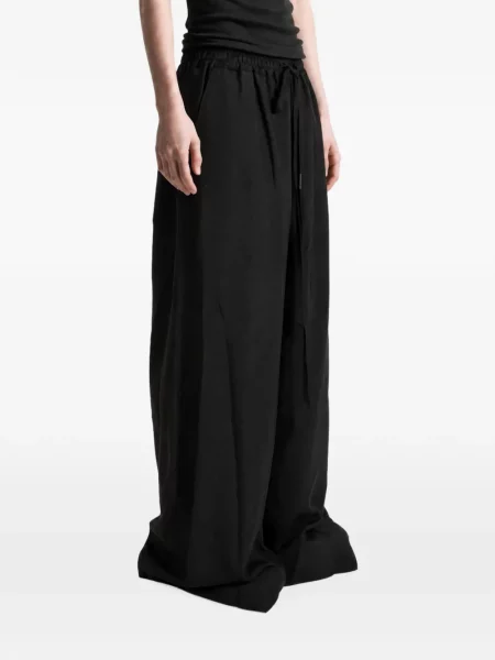 Pantaloni Ann Demeulemeester cu cordon negru