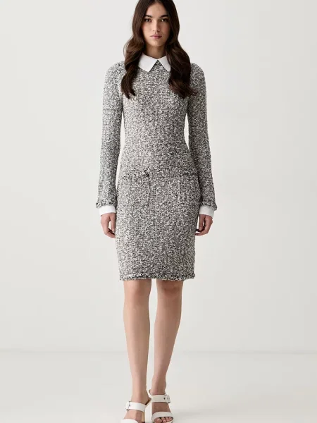 Karl Lagerfeld rochie tricotată negru