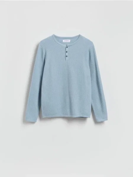 Reserved Pulover din structurat albastru-pal albastru