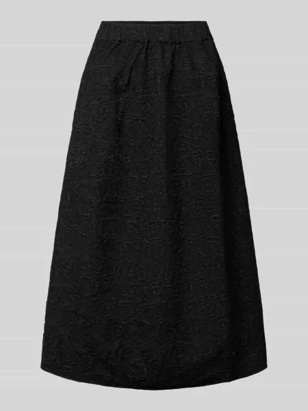 Spódnica midi we wzór na całej powierzchni model ROSIE' Copenhagen Muse czarna