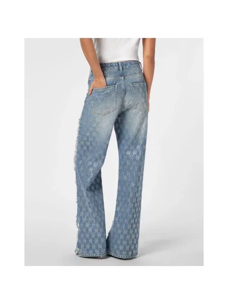 Spodnie Philipp Plein niebieskie