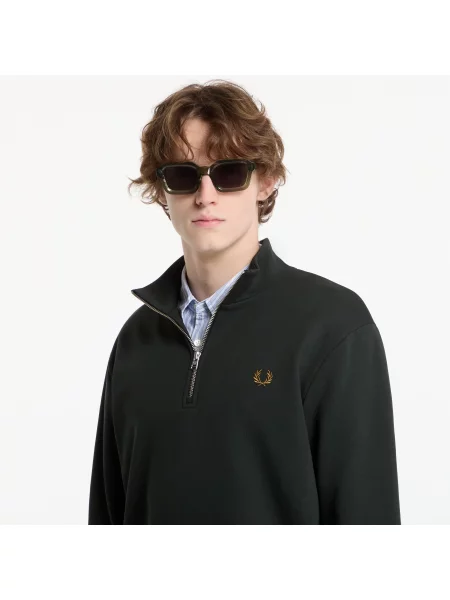 Суичър с цип Fred Perry черно