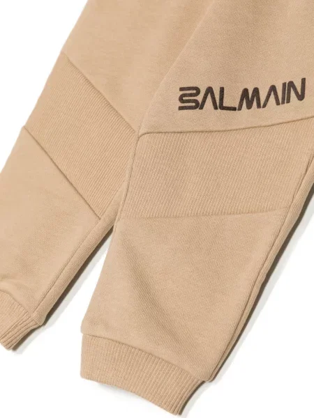Spodnie dziecięce Balmain brązowe