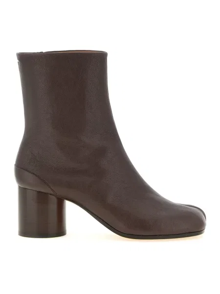 Botki Maison Margiela skórzane brązowe