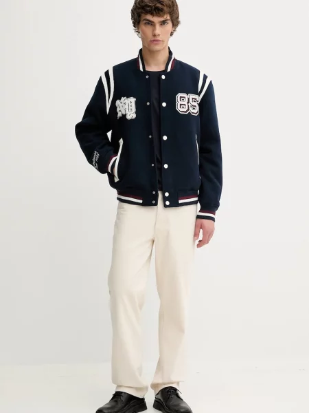 Tommy Jeans kurtka bomber zimowa granatowy
