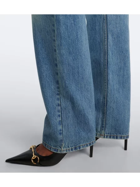 Blugi drepți Gucci albastru