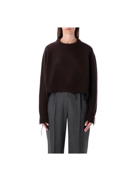 Sweter Low Classic klasyczny brązowy