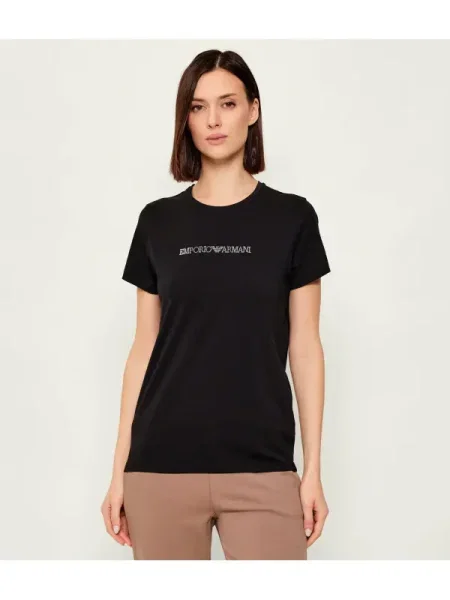 Emporio Armani Tricou / alb negru