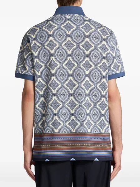 Polo Etro με σχέδιο μπλε