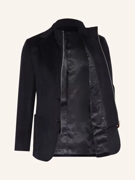 Reiss Sako Patch Tailored Fit S Odnímatelným Lemem tmavě modrá