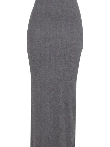 Fustă Urban Classics cu crăpătură gri