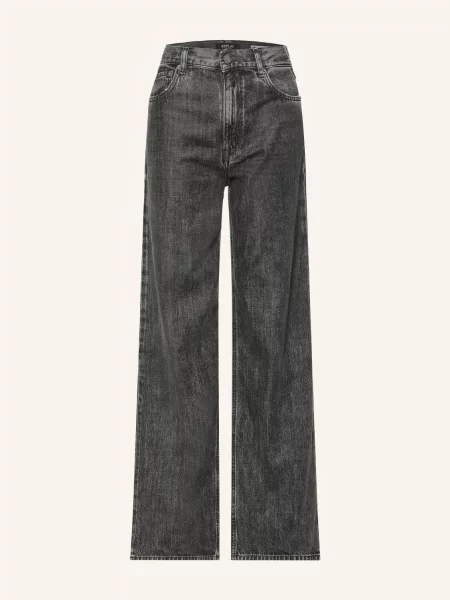 Replay Jeansy Wide Leg Cary grau szare