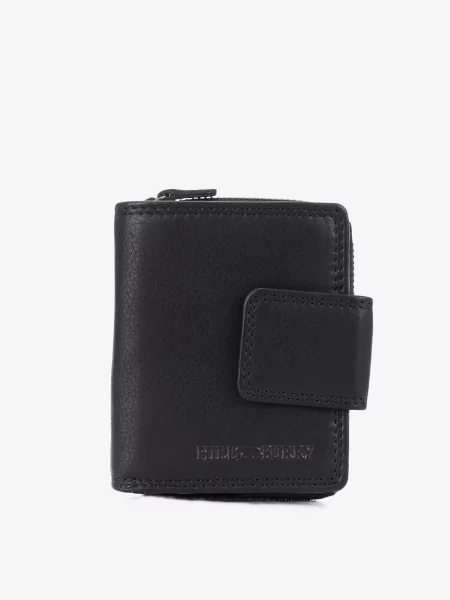 Кожаный кошелек Hill Burry черный