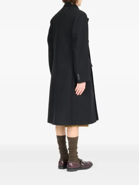 Palton Maison Margiela de lână negru