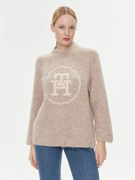 Tommy Hilfiger Пуловер Oversize бежов