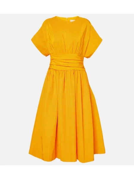 Sukienka koktajlowa Carolina Herrera garniturowa pomarańczowa