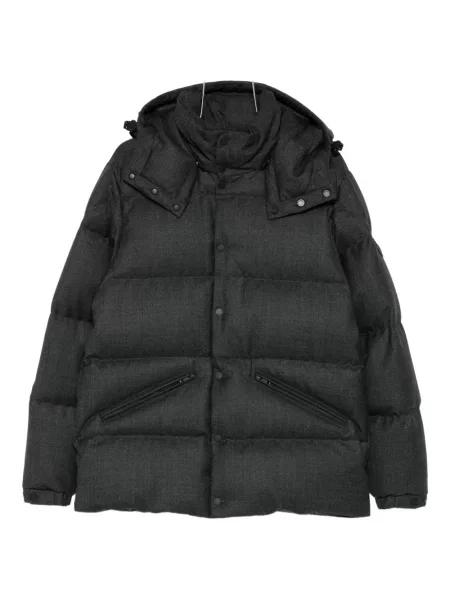 Geacă Moncler cu glugă negru