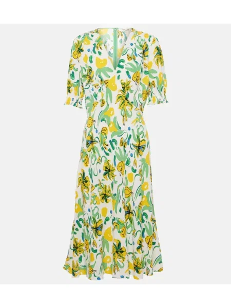 Rochie midi Diane Von Furstenberg cu model floral până la genunchi de costum