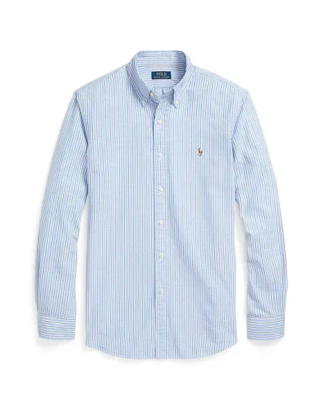 Polo Ralph Lauren Košile marine modrá / světlemodrá / cappuccino bílá