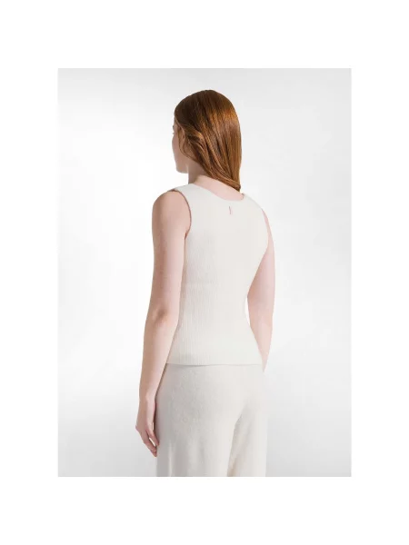 Top Deha tricotate alb