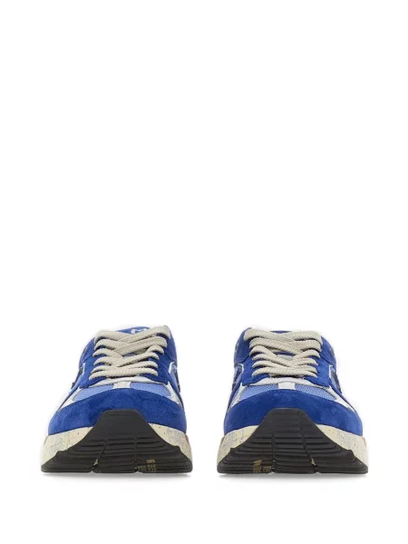 Sneakerși Premiata din piele de căprioară albastru