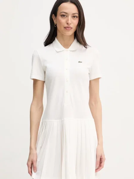 Lacoste rochie simplă cu bej