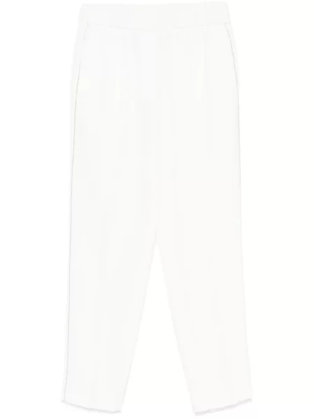 Pantaloni Peserico cu mărgele alb