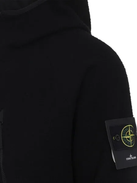 Яке Stone Island с качулка камъни черно