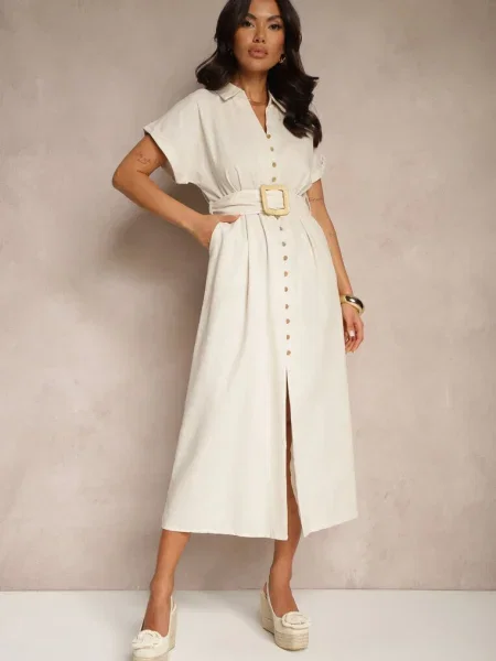 Rochie Celirna deschis bej