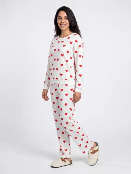 Pijamale Petit Bateau alb