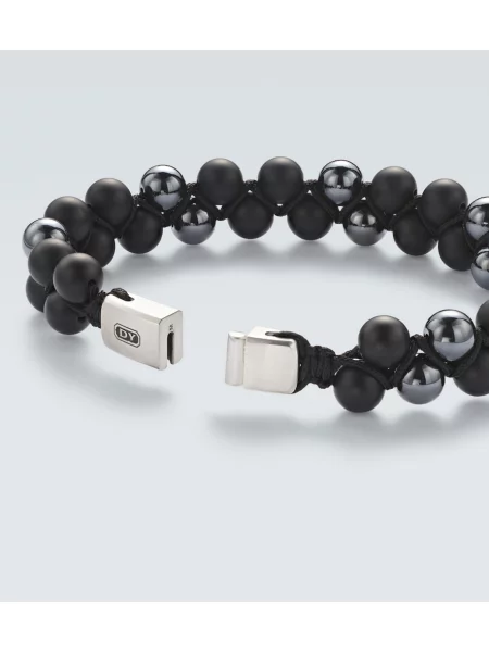 Brăţară David Yurman cu mărgele negru
