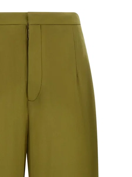 Pantaloni Jejia de mătase verde