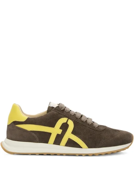 Маратонки Furla с връзки с дантела кафяво